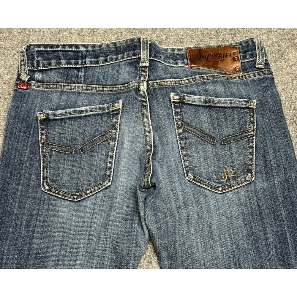 Super Rifle Jeans Mens 30x29 Blue Feely Denim Straight
